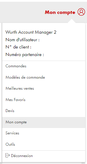 étape 2: Connectez-vous à l’online shop avec votre numéro de client et de partenaire.